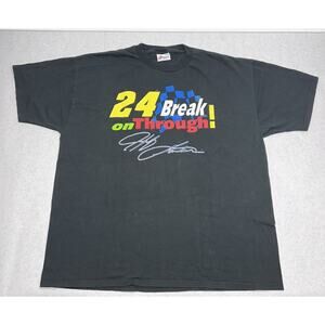 Vintage Jeff Gordon T Shirt Adult 2XL #24 Dupont NASCAR Break On Through 2000
